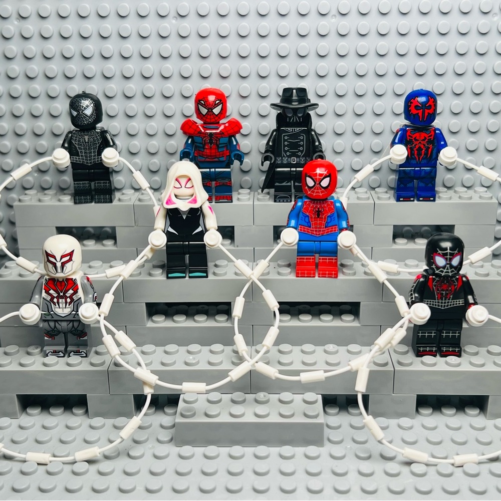 Spider Man Custom Minifigures Lot of 8